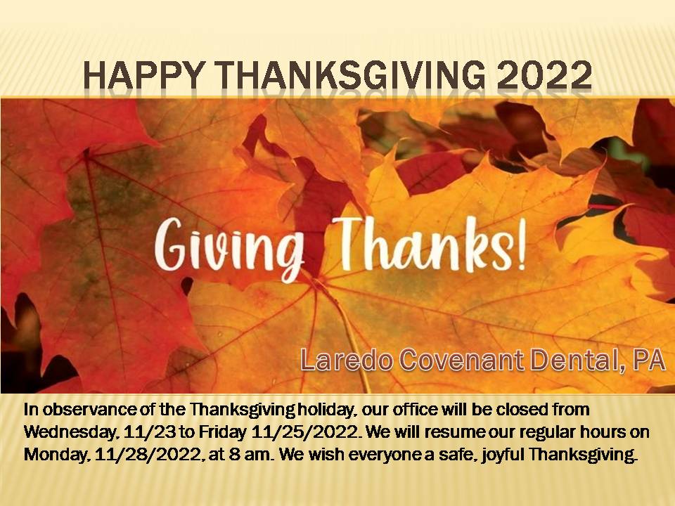 Office Closure for Thanksgiving 2022